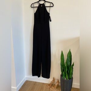 XS - LULUS Aniyah Black Wide-Leg Halter Jumpsuit
